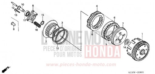 CLUTCH (2) CG125M1 de 2001